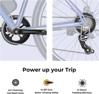 Eb5 Electric Bike 500W Motor 40Miles 20Mph