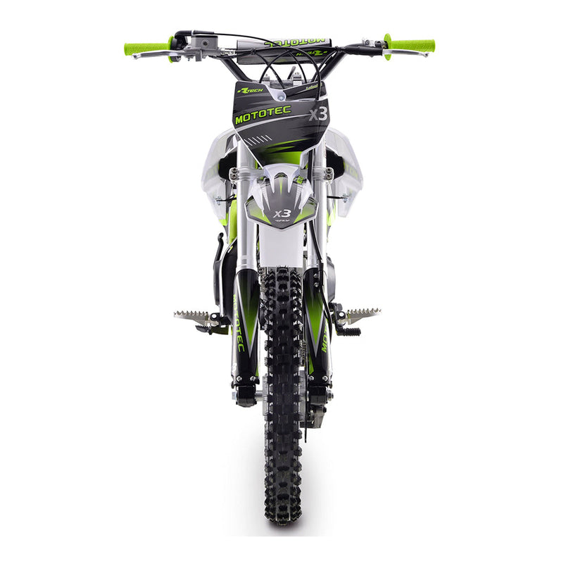 MOTOTEC X3 125CC 4-Stroke Green Gas-Powered Dirt Bike (95731462)