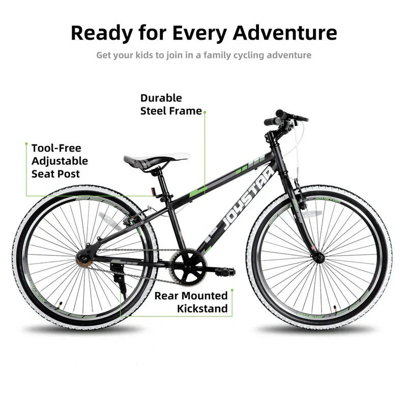 JOYSTAR Lubbock 20" 24" Kids Mountain Bike Single Speed Bicycle