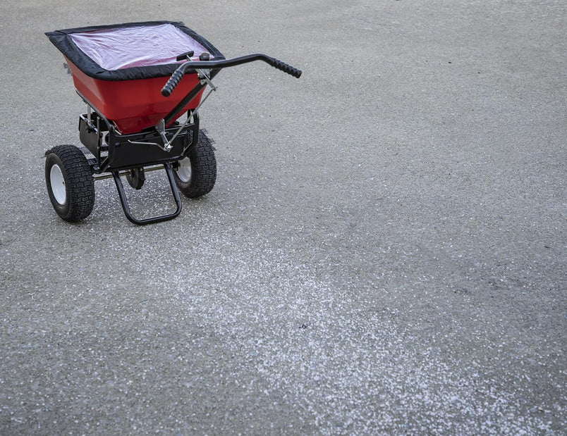 Multi-Purpose Walk Behind Push Spreader 3039632R Grounds Keeper, 100 Pound Capacity, Multi Use Tool for Grass Seed, Salt, De-Icer, Fertilizer and Seeds