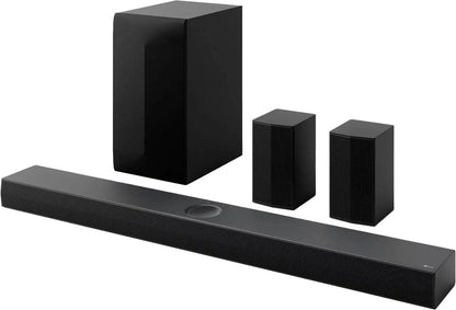 LG – 5.1.1-Channel S70TR Home Theater Soundbar with Wireless Subwoofer and Rear Speakers, Dolby Atmos, WOW Orchestra – Black