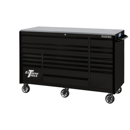 Extreme Tools RX250 Series 72-in x 30-in Roller Cabinet 19-Drawer 250 lb Drawer Slides