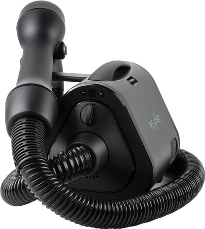 Reverse-Air Hair Dryer with Hair Clips – Black