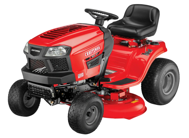 Craftsman T110 42-in Riding Lawn Mower 17.5 HP Briggs & Stratton Engine 7-Speed Transmission Model 13AN77XS093