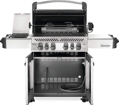 Napoleon P500RSIBPSS-3 Prestige 500 RSIB Propane Gas Grill, sq. in + Infrared Side and Rear Burner, Stainless Steel