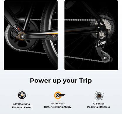 Eb5 Electric Bike 500W Motor 40Miles 20Mph