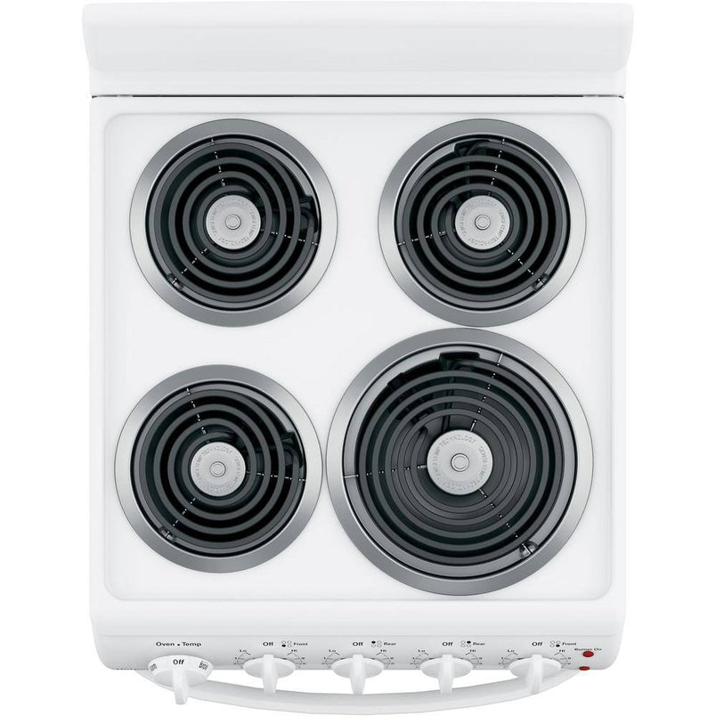 20 in. 4 Burner Element Free-Standing Electric Range in White