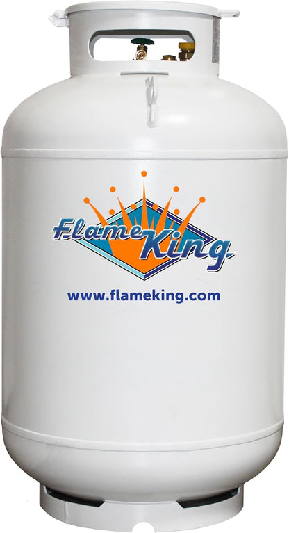 Flame King 420LB ASME Vertical Propane Tank, White