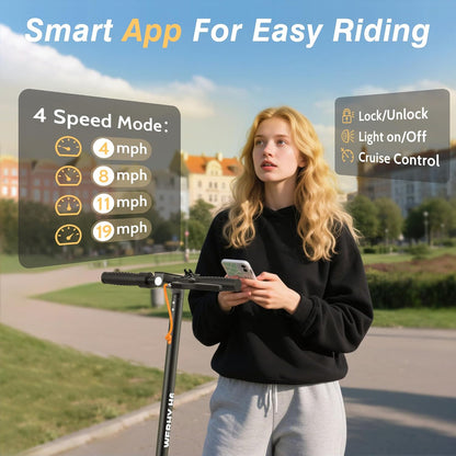 Electric Scooter - 350W/500W Motor, 22 Mph Top Speed