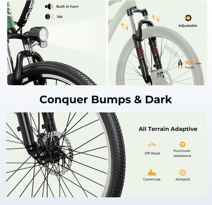 Eb5 Electric Bike 500W Motor 40Miles 20Mph
